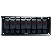 Allpa Aluminium Schalttafel, 12v, 8-Schalter