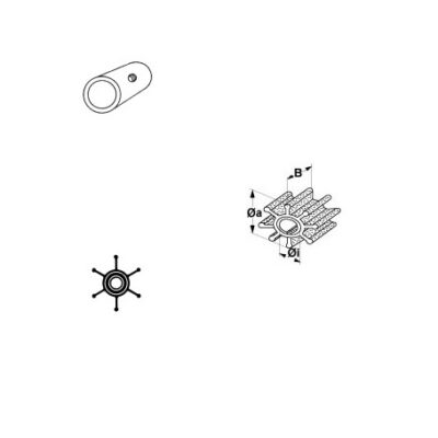Impeller Jabsco  OE: 18777-0001, allpa#500131