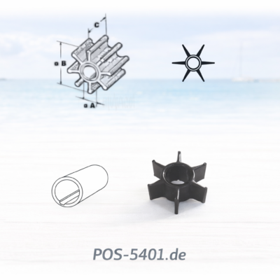 Impeller Tohatsu OE:3C8-65021-2, 3C8-65021-2M, allpa#500379