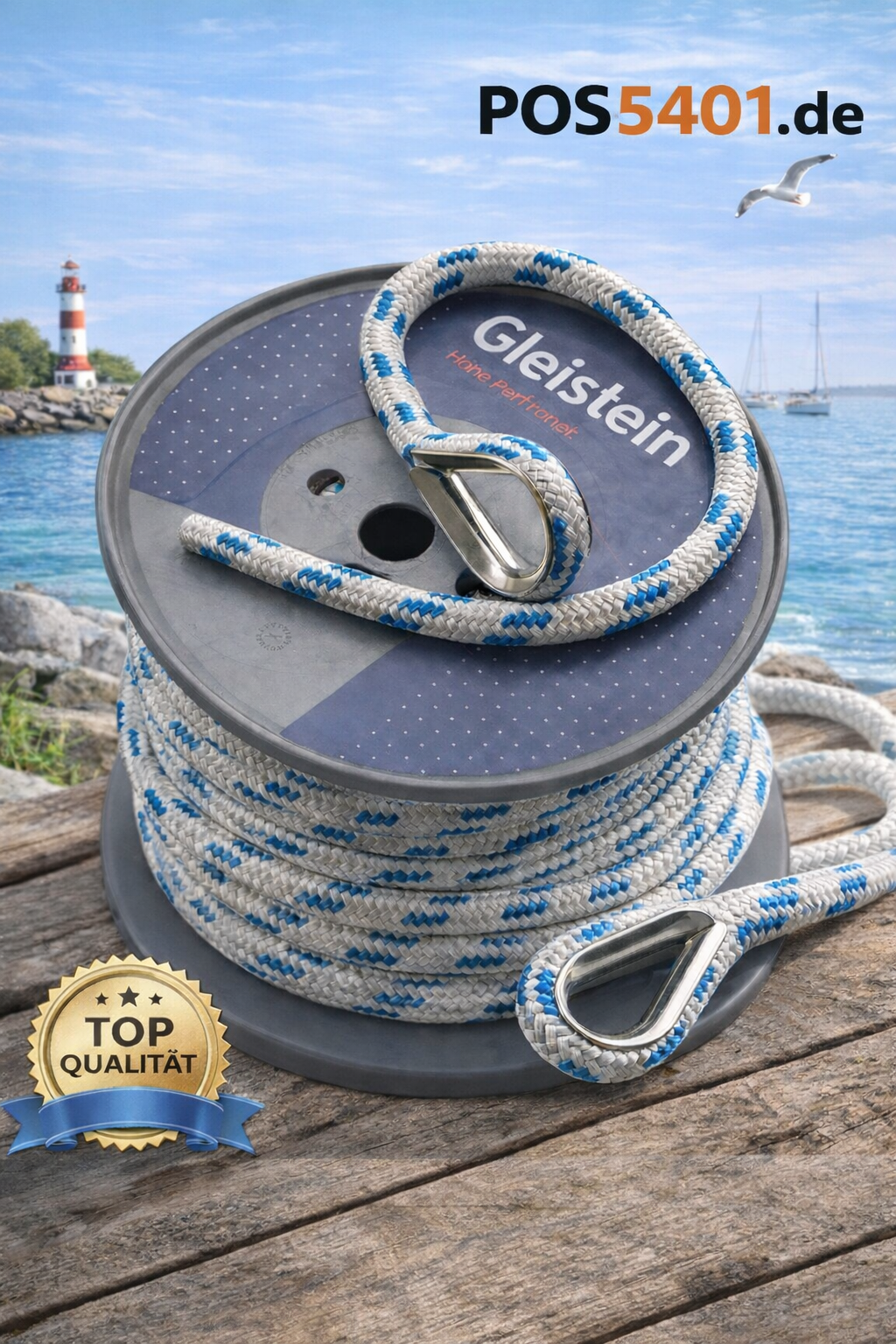 Gleistein Ankerleine Blei