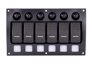 Sierra Schalttafel 12-24v, Ip66, 6 Positionen