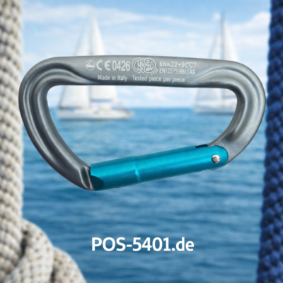 Karabinerhaken Aluminium KONG ARGON K – asymmetrisch mit Keylock