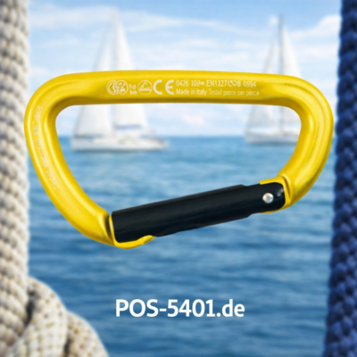 Karabinerhaken Aluminium KONG TRAPPER Straight Gate