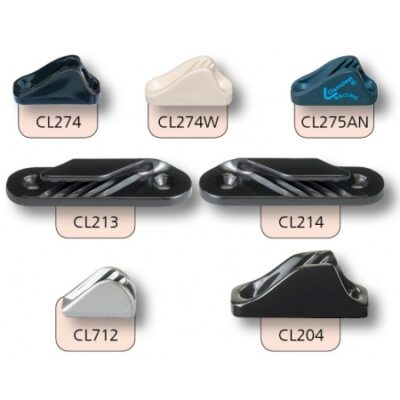 Clamcleat® - Klemmen für 1-6mm Tauwerk - offene Klemmen
