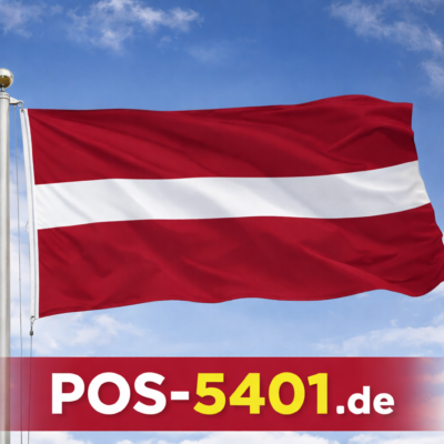 Gastlandflagge / Fahne Lettland