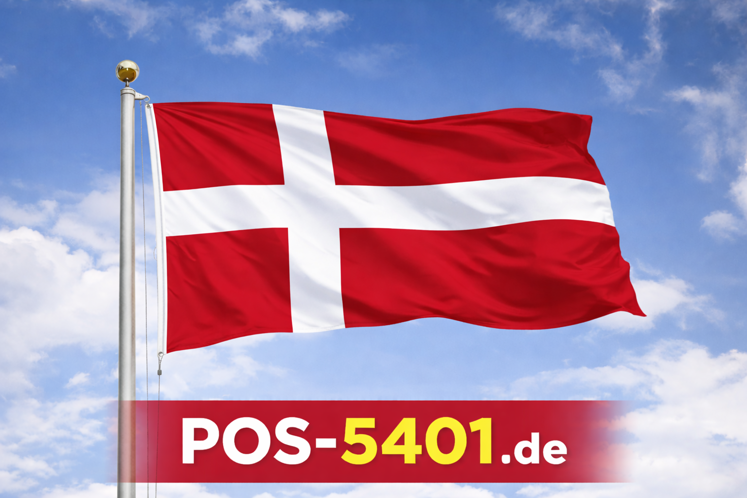 Gastlandflagge / Fahne Dänemark