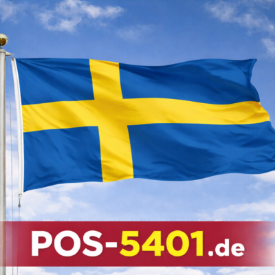 Gastlandflagge / Fahne Schweden
