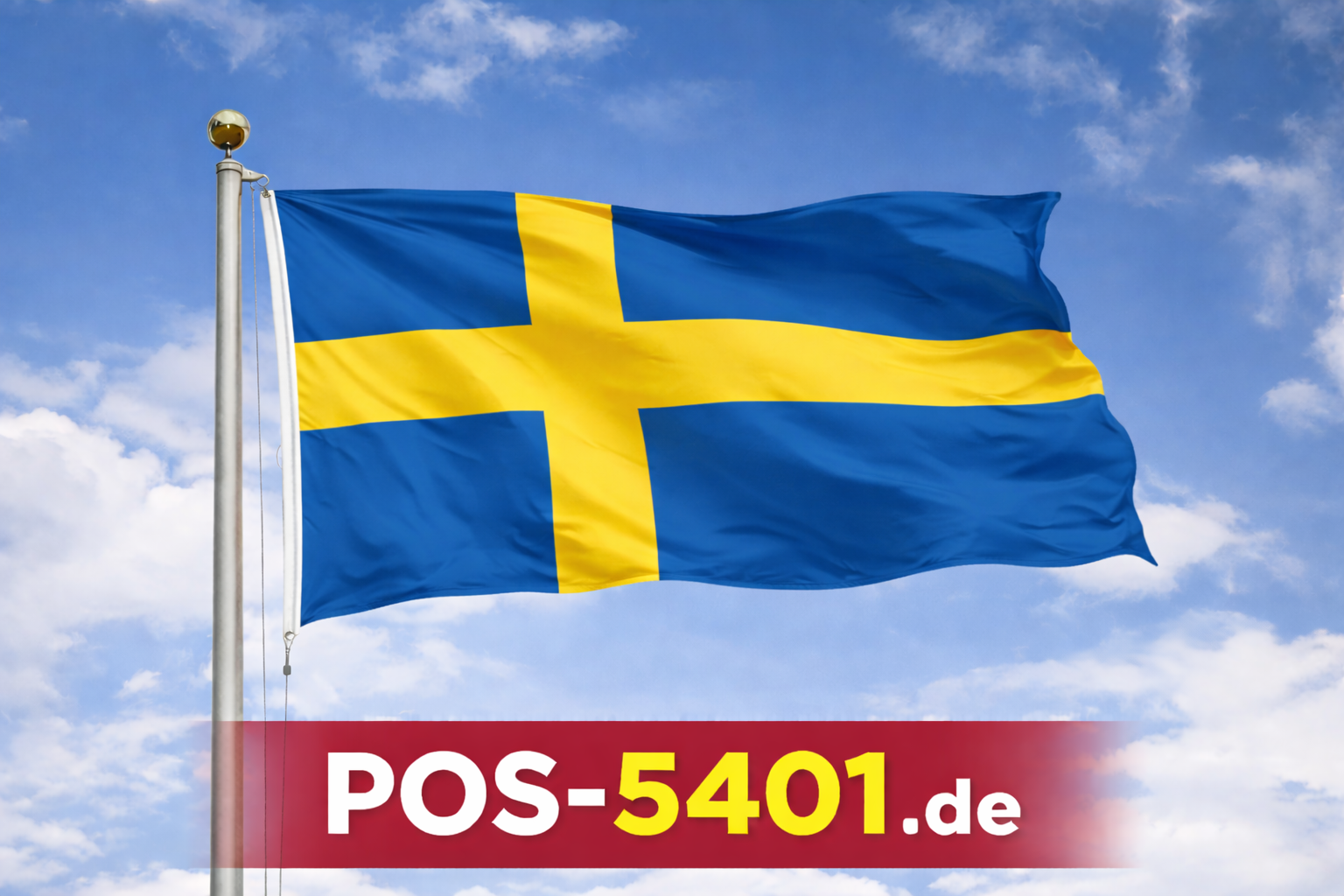 Gastlandflagge / Fahne Schweden