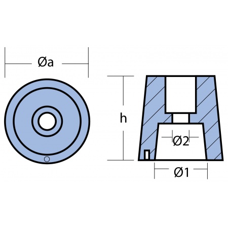 Anoden - Wellen-Anoden, konisch, ohne Bolzen – Bild 2