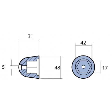 Anoden -  Propelleranode Quick BTQ140 - BTQ185 – Bild 2
