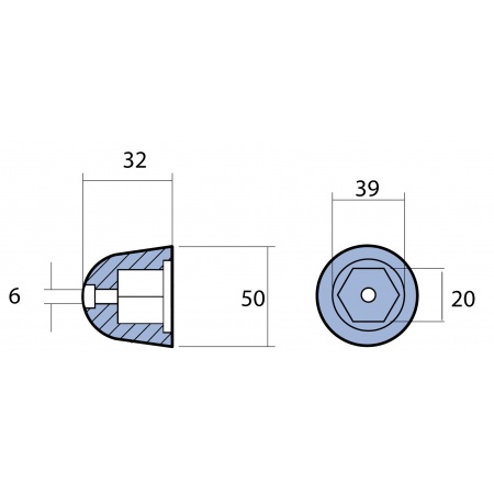 Anoden -  Propelleranode Quick BTQ140 - BTQ185 – Bild 3