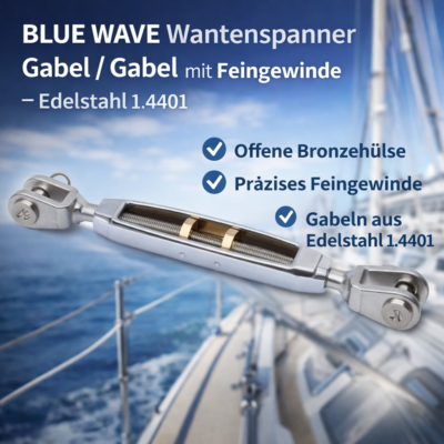 Wantenspanner - Feingewinde - Gabel / Gabel