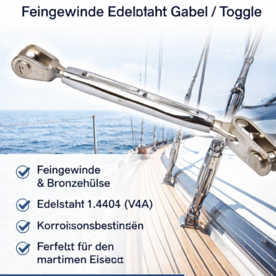 Wantenspanner - Feingewinde - Gabel / Toggle