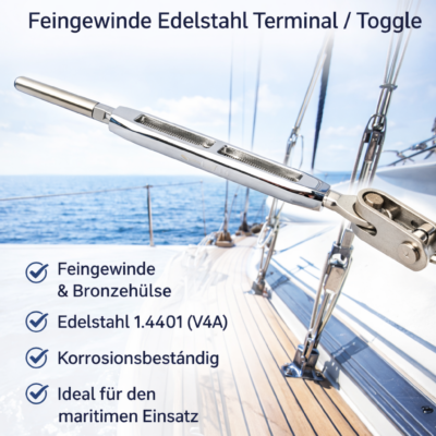 Wantenspanner - Feingewinde - Terminal / Toggle