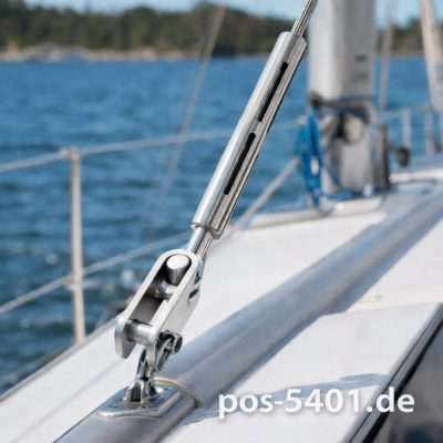 APEX Wantenspanner Edelstahl A4 mit Toggle – UNF-Gewinde