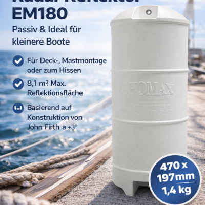ECHOMAX Radarreflektor EM180 – passiv, für kleine Boote