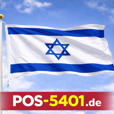 Gastlandflagge Israel 20×30 cm – Robuster Schiffsflaggenstoff