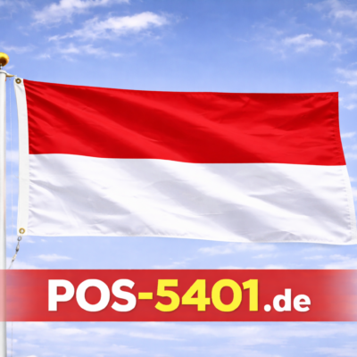 Monaco Flagge 20 × 30 cm – Maritime Gastlandflagge