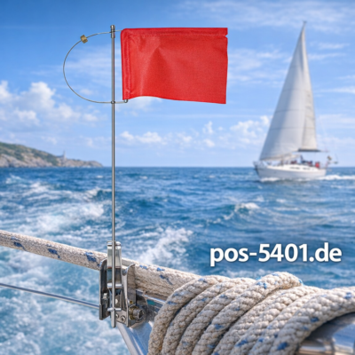 Verklicker Windanzeiger mit Tuch, Gegengewicht & Seitenhalter