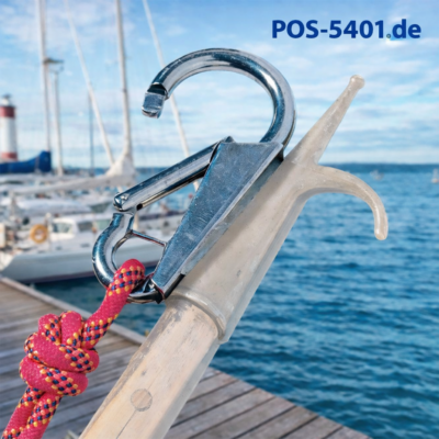 KONG Bojen-Karabinerhaken Edelstahl 1.4401 – 160 mm