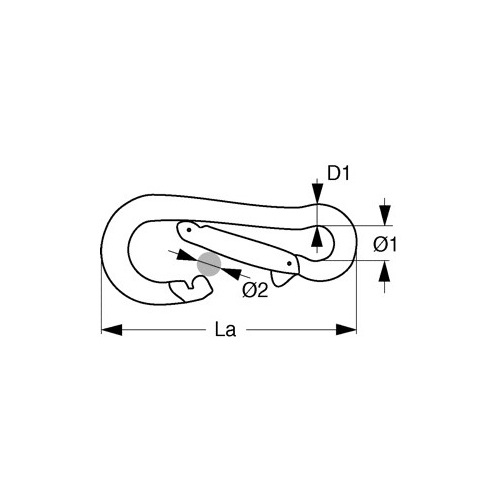 KONG® Spezialkarabiner Edelstahl – Schraubverschluss – Bild 2