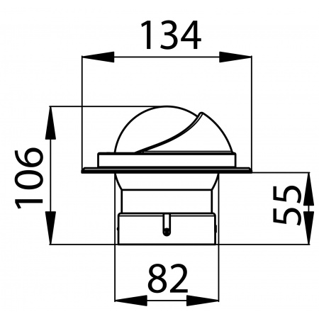 ARTICA BA – 70 mm Einbaukompass mit LED-Beleuchtung – Bild 2