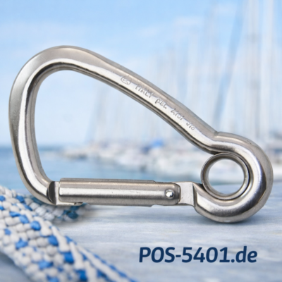 KONG® asymmetrischer Karabinerhaken mit Kausche