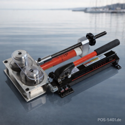 Walzmaschine für Drahtseile 1,6–5 mm inkl. Handpumpe & Transportkasten - A100