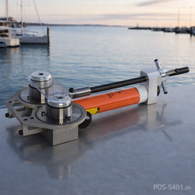 Walzmaschine für Drahtseile 1,6–8 mm inkl. Handpumpe & Transportkasten - A200