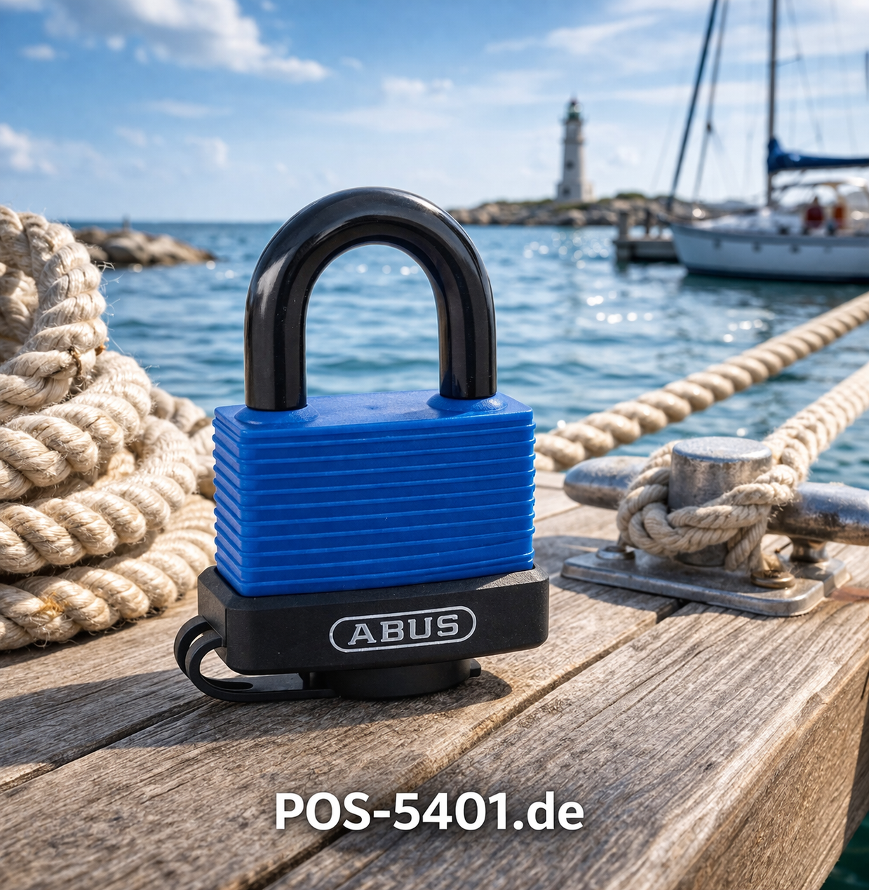 ABUS Hangschloss Typ 70 – Kunststoffummantelt, Bügel Ø 8 mm